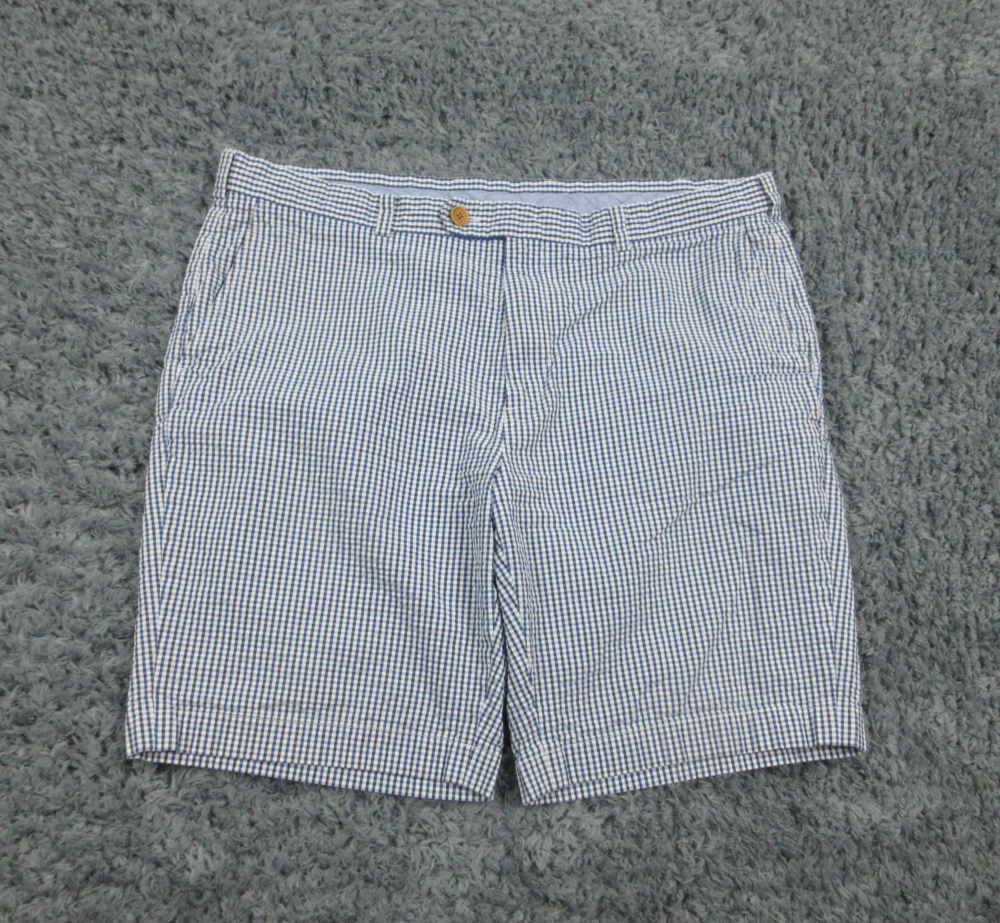 Brooks Brothers Bermuda Shorts Mens W40 Seersucker Gingham Classic Preppy 40x9*